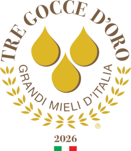 Logo Tre Gocce d'Oro 2026 — Grandi Mieli d'Italia
