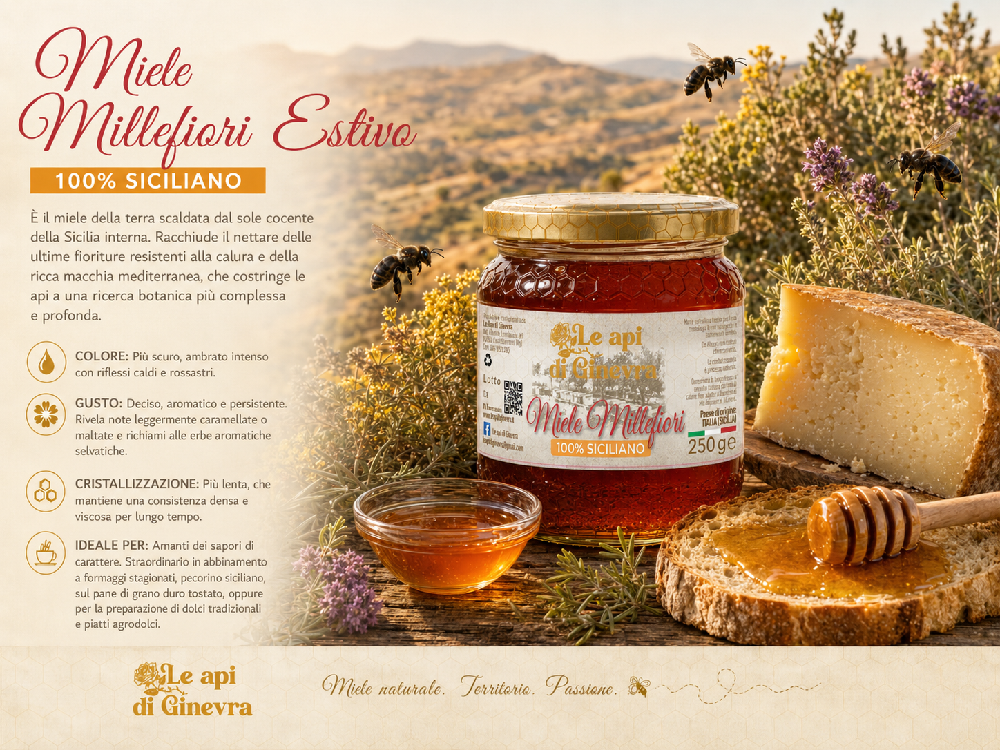 Miele Millefiori Estivo Siciliano